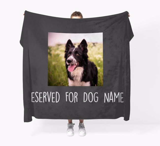 'Reserved for...' - Personalised {breedFullName} Throw Blanket
